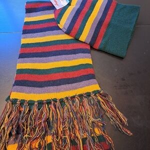 NWT Angelina Striped Hat & Scarf    Size   OS